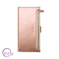 Futrola preklop koza sa zipom Iphone XS Max roze