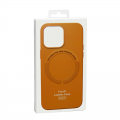 Futrola MAGSAFE Leather Color Iphone 14 / narandzasta