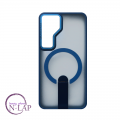Futrola Matte Lens / Samsung S25 / providna magnetic plava