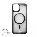 Futrola Matte Lens / Iphone 16 / providna magnetic crna