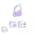 Slusalice CAT ear wireless headset / ljubicasta / BT612