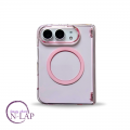 Futrola DUO Clear Magnetic / Iphone Duo / providna roze