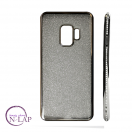 Futrola Samsung G965 / S9 Plus / 2u1 stras i cirkoni srebrna