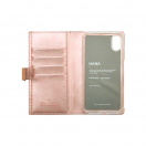 Akcija - Futrola preklop koza sa zipom Iphone XS Max roze