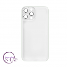 Futrola Silikon color providna / Iphone 12 Pro / bela