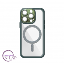 Futrola Magnetic Glitter / Iphone 15 Pro / zelena