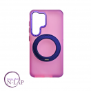 Futrola RING sa holderom / Samsung Galaxy S24 Ultra  / pink