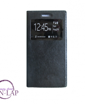 Futrola preklop Samsung J500 / J5 / PU koza crna