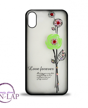 Futrola Iphone X / XS / cirkon cvet zeleni