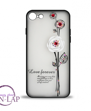 Futrola Iphone 6 / 6S / cirkon cvet beli