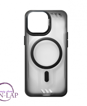 Futrola Matte Lens / Iphone 16 Pro Max / providna magnetic crna